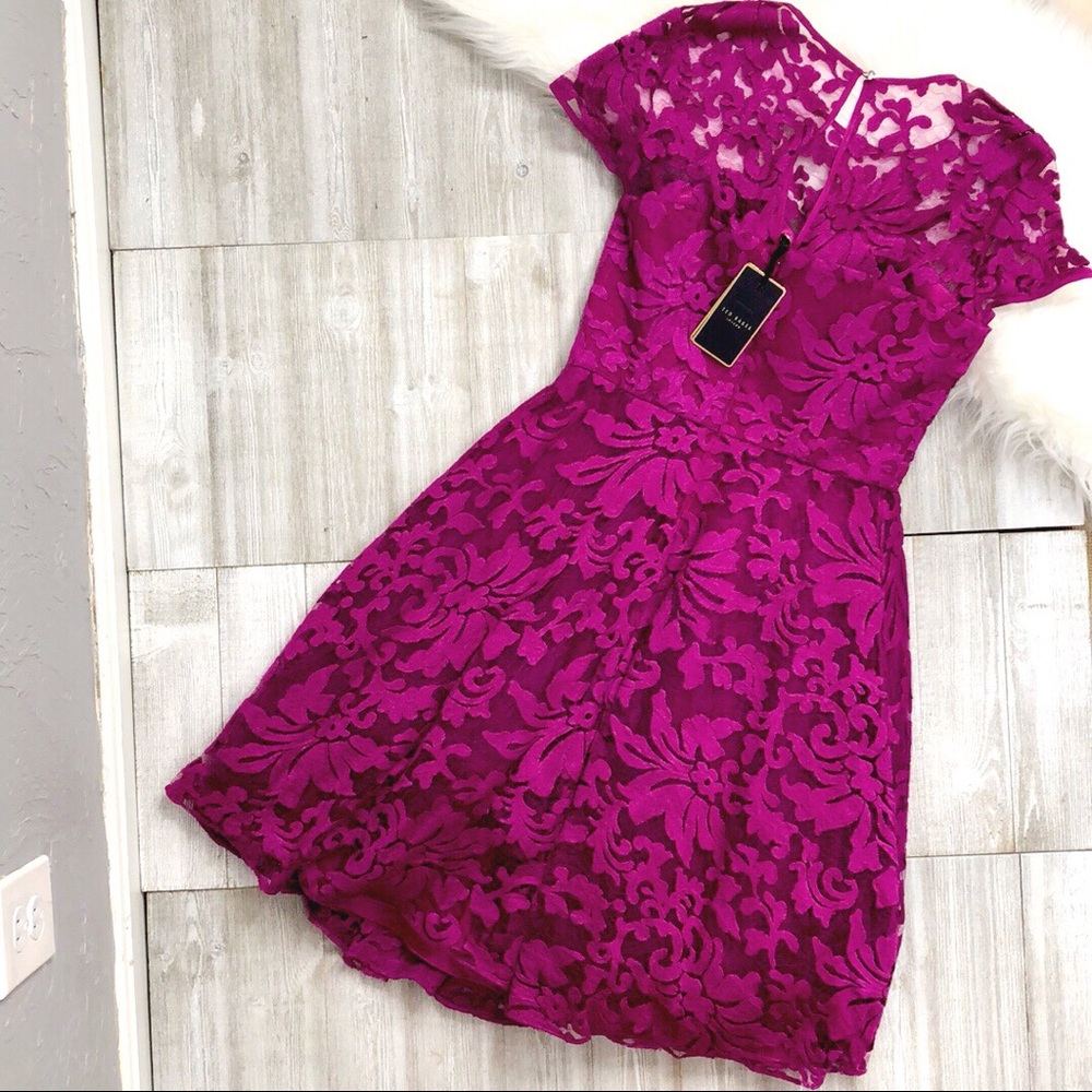 Ted Baker Caree floral lace dress - Picture 4 of 8